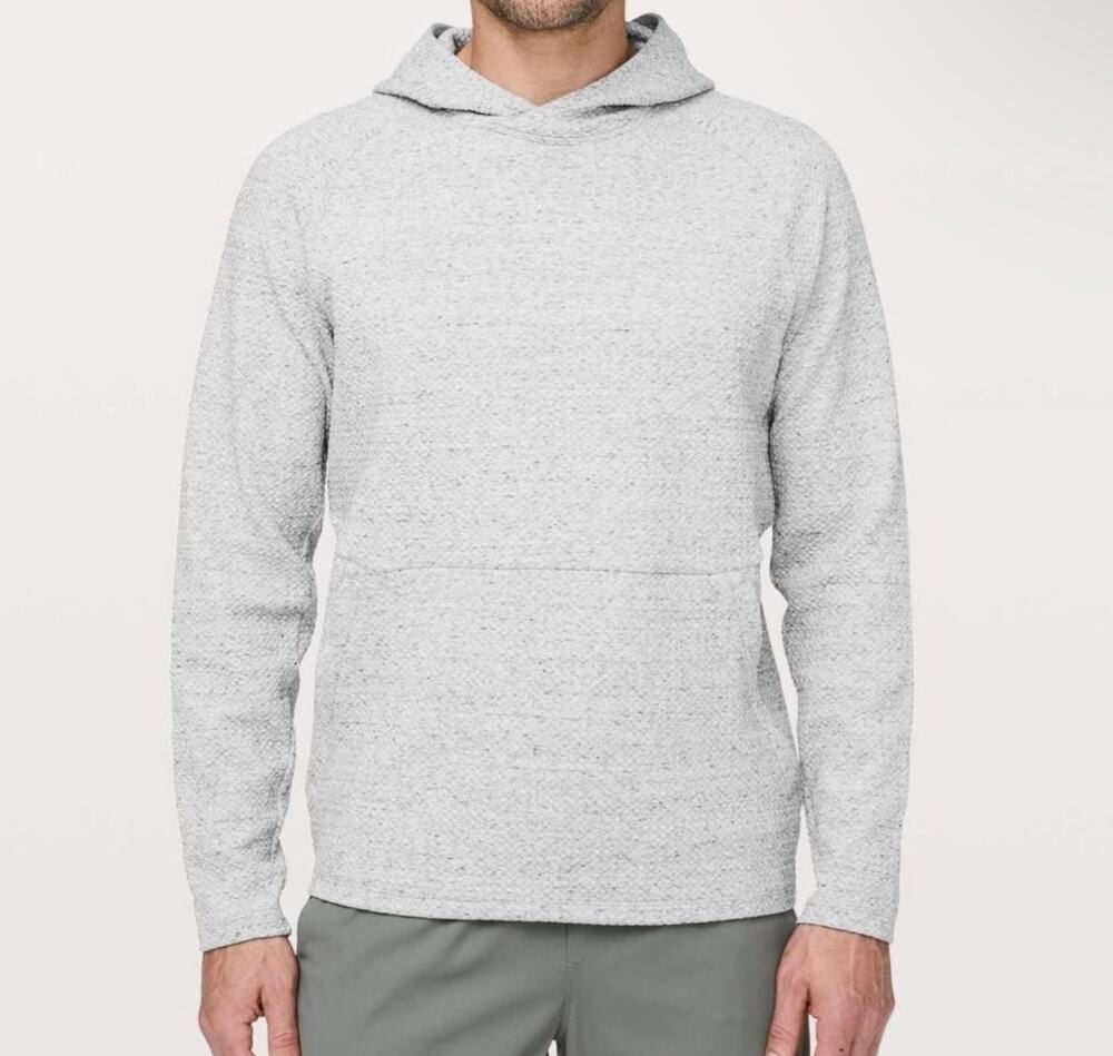 Lululemon Men’s At Ease Hoodie Heathered Gray Size Large – Retail $148